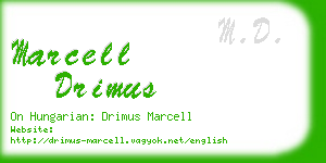 marcell drimus business card